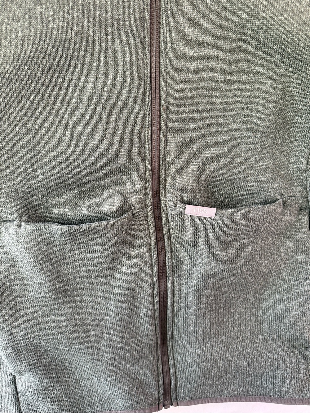 Figs Men's Forest Green Full-Zip Sweater Jacket - Picture 8 of 14